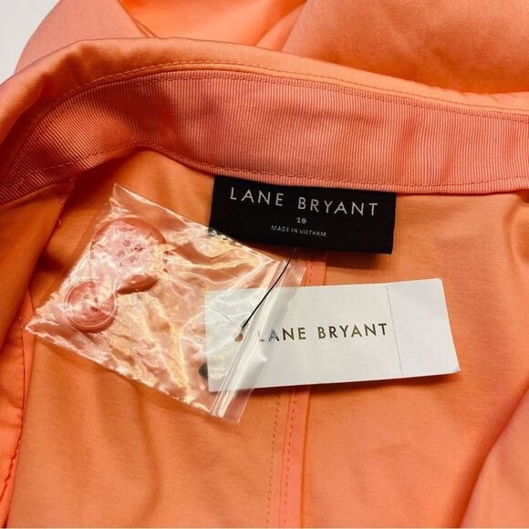 Lane Bryant One Button Blazer Size 18 Pockets Stretch Smooth Office NEW $139.95 - Picture 4 of 9